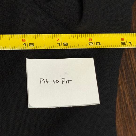 Escada Black Skirt Suit Lace Trim Size 44 EU 12 US - Picture 12 of 16